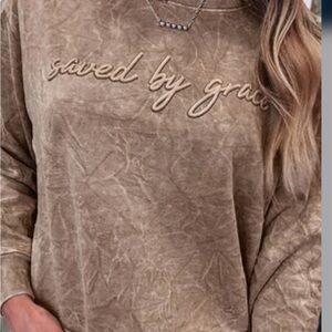Women's Brown Graphic Sweatshirt